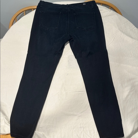 KUT from the Kloth Donna High Rise Ankle Skinny Jeans Women’s 12 Dark Wash - Picture 4 of 7